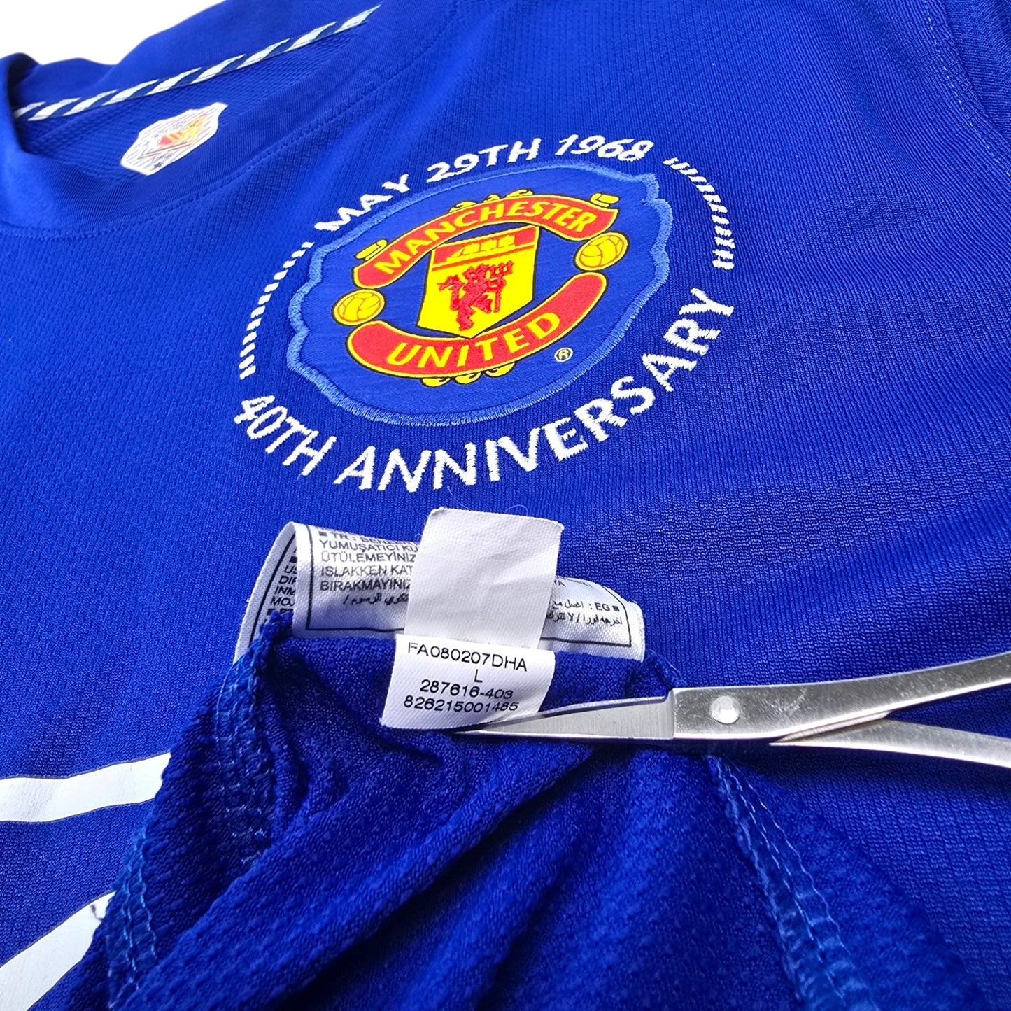 2008/09 Manchester United Third Football Shirt (L) Nike #15 Vidic
