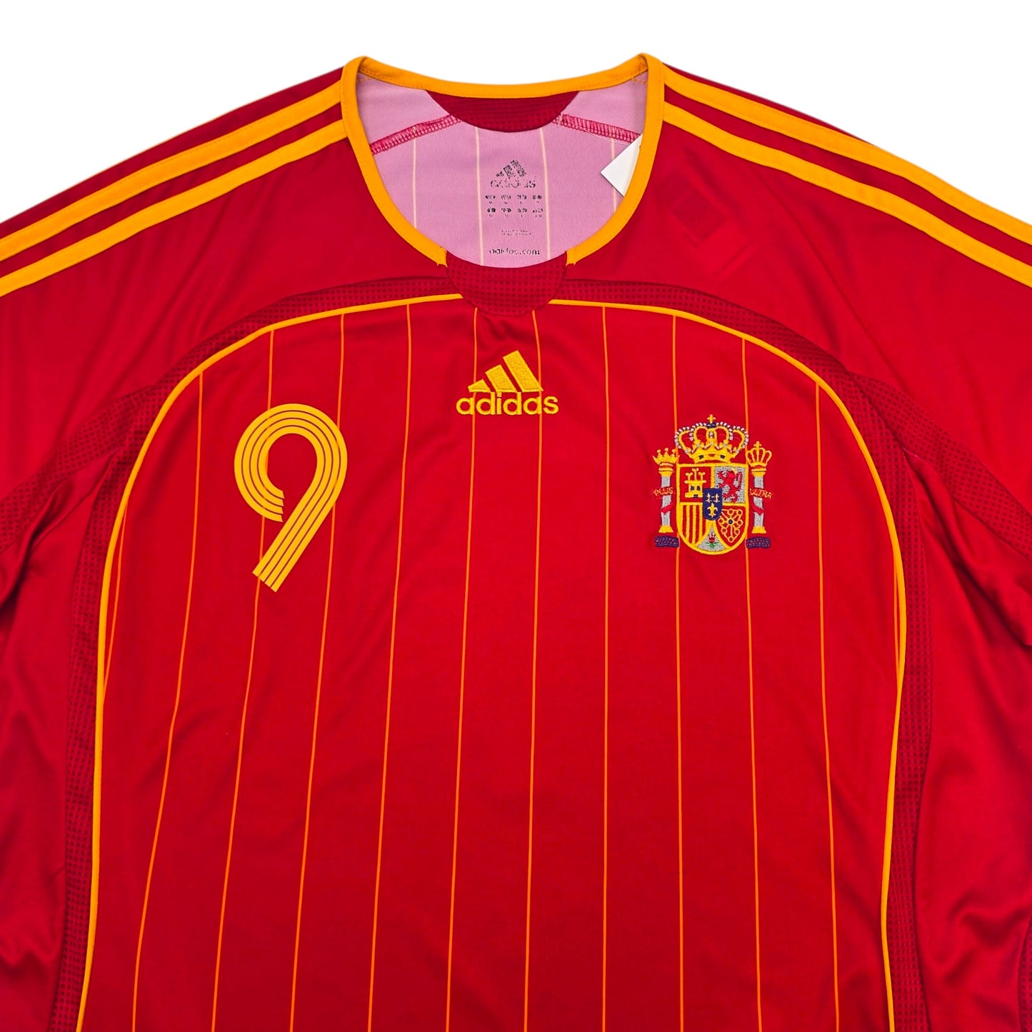 2006/08 Spain Home Football Shirt (M) Adidas #9 Torres