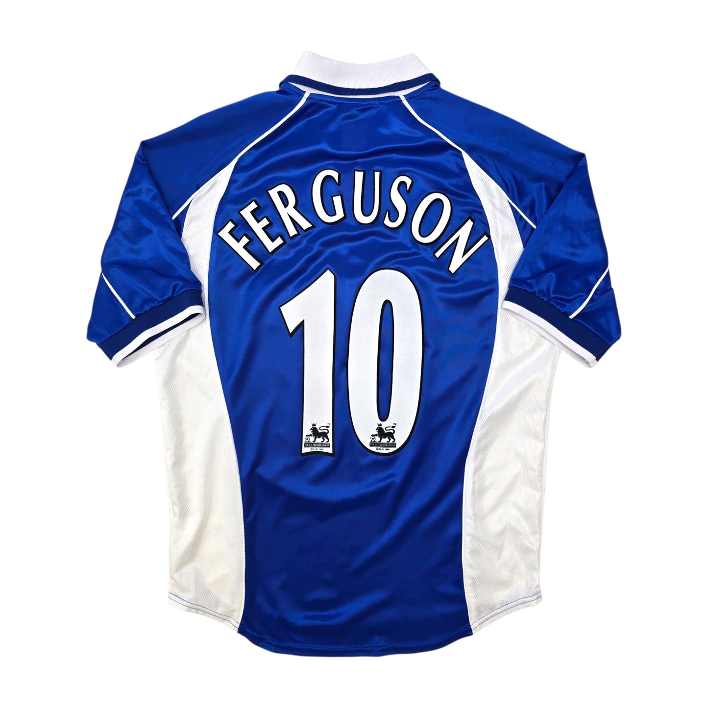 2000/02 Everton Home Football Shirt (M) Puma #10 Ferguson