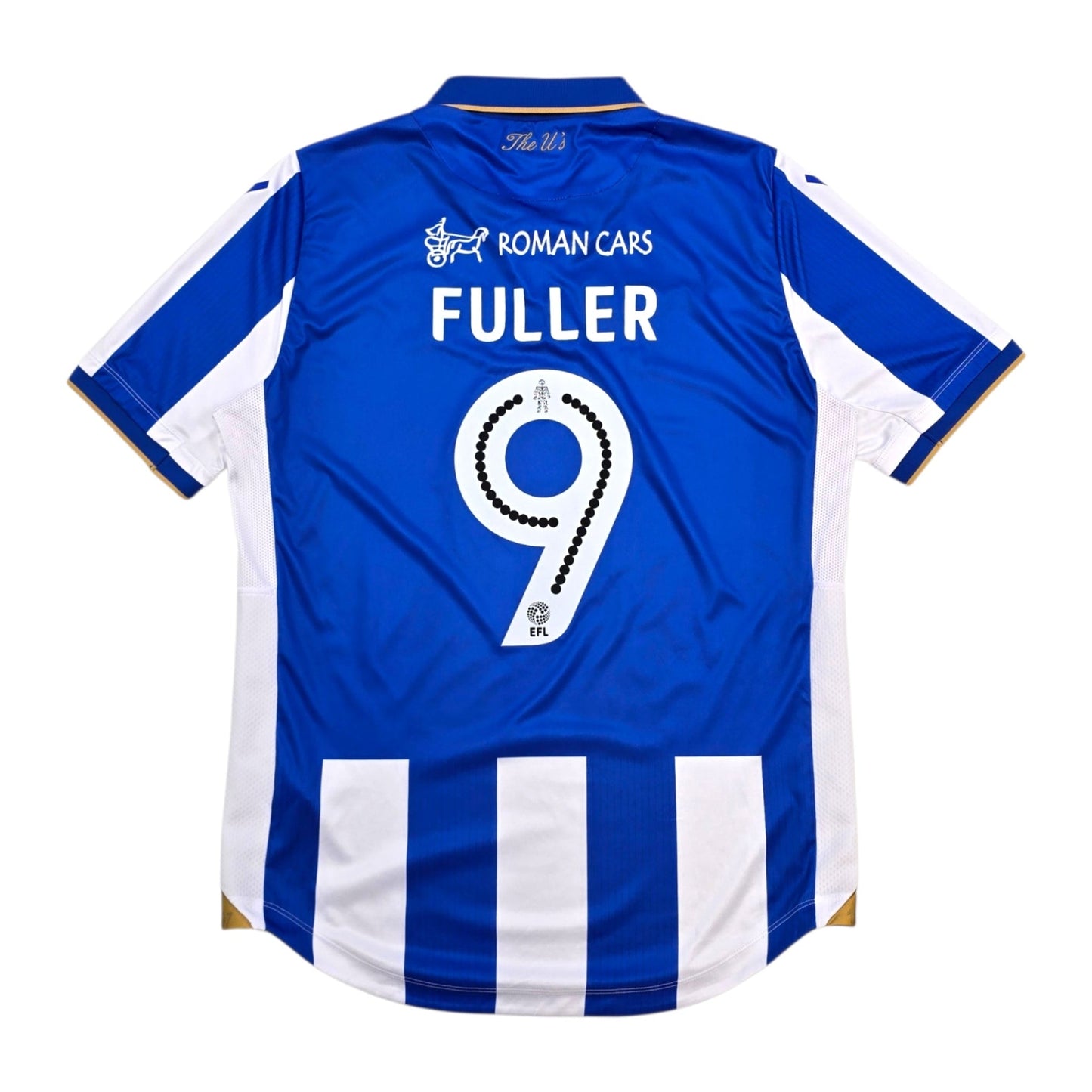 2017/18 Colchester United Home Football Shirt (L) Macron #9 Fuller