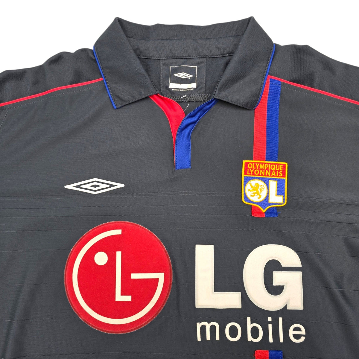 2004/05 Olympique Lyonnais Away Football Shirt (XL) Umbro #8 Juninho