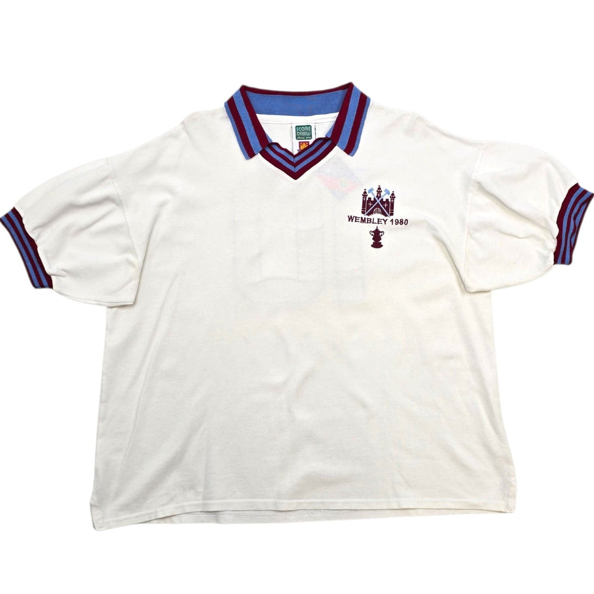 1979/80 West Ham United Away Football Shirt (XL) Score Draw #10 (Brooking) FA Cup