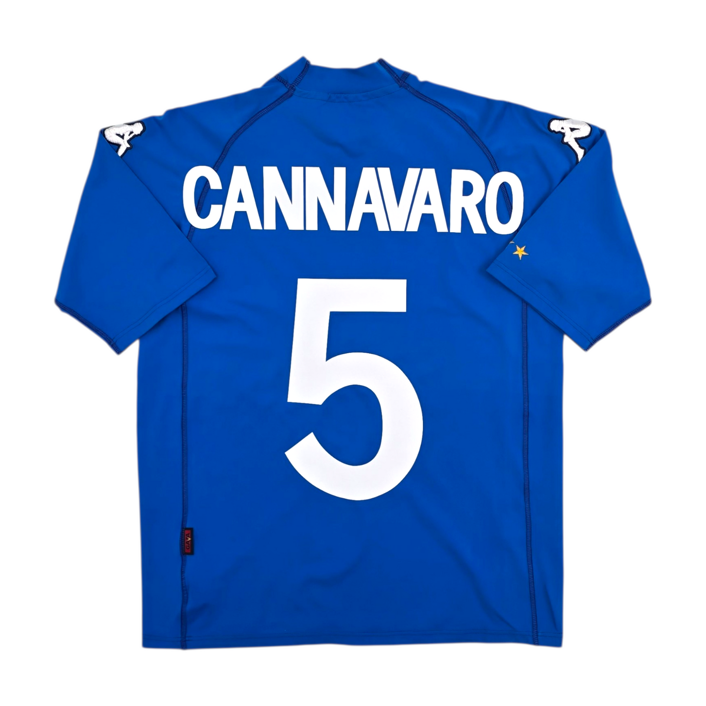 2002/03 Italy Home Football Shirt (L) Kappa #5 Cannavaro