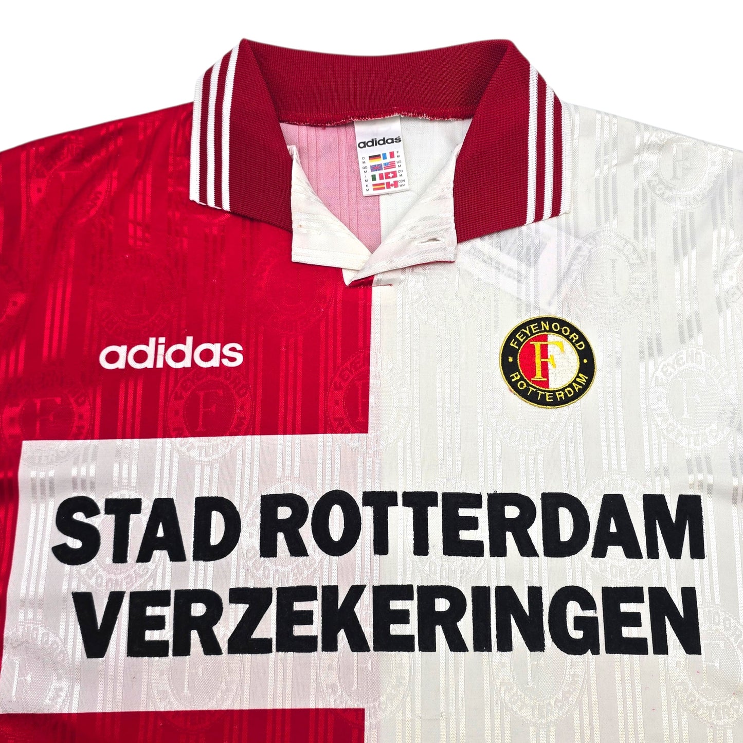 1996/97 Feyenoord Home Football Shirt (M) Adidas