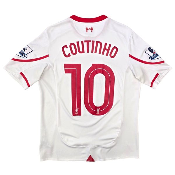 2015/16 Liverpool Away Football Shirt (S) New Balance #10 Coutinho