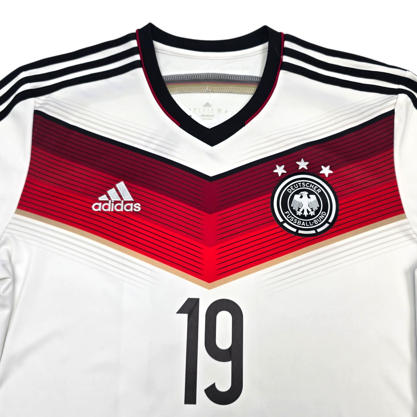 2014/15 Germany Home Football Shirt (L) Adidas #19 Gotze