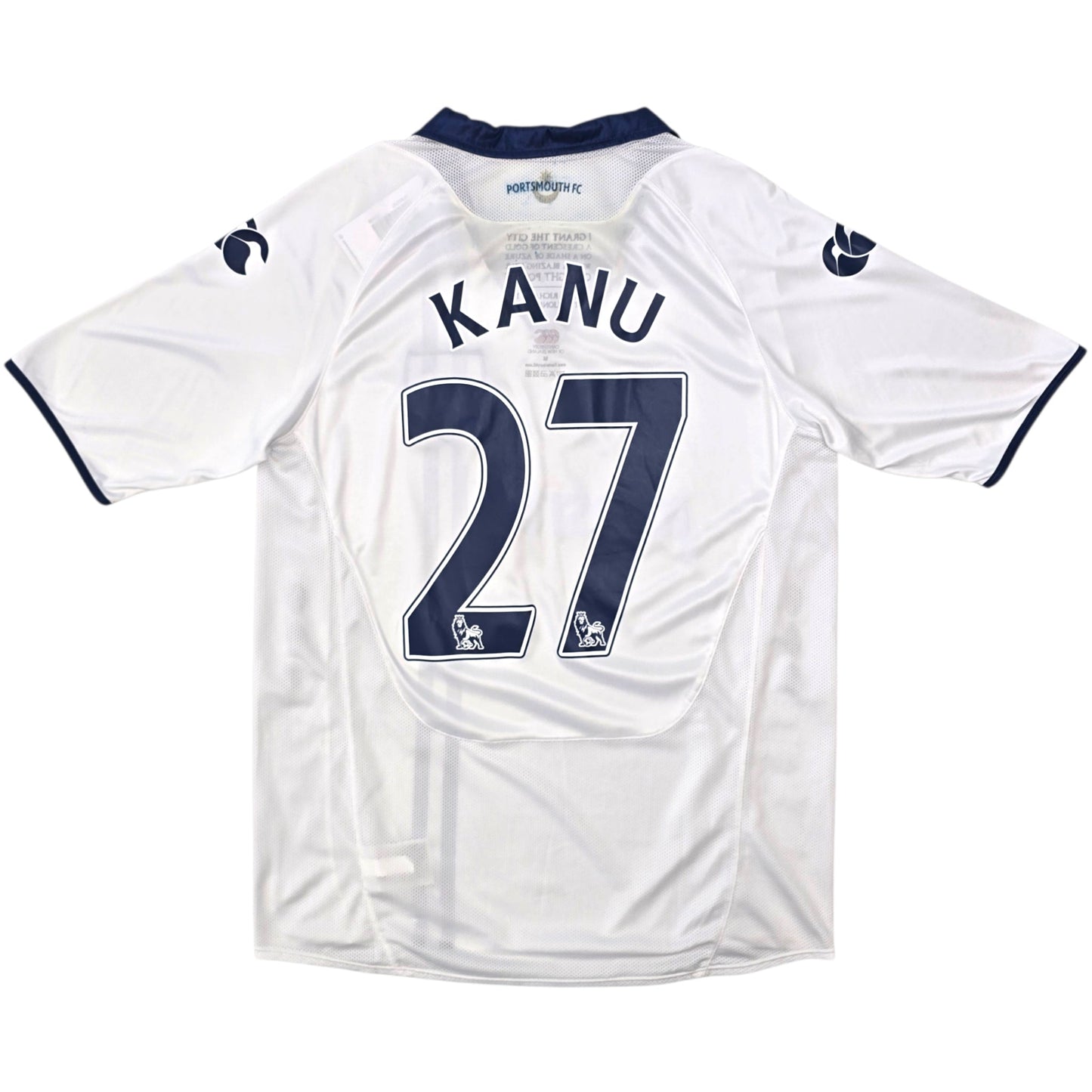 2009/10 Portsmouth Away Football Shirt (M) Canterbury #27 Kanu