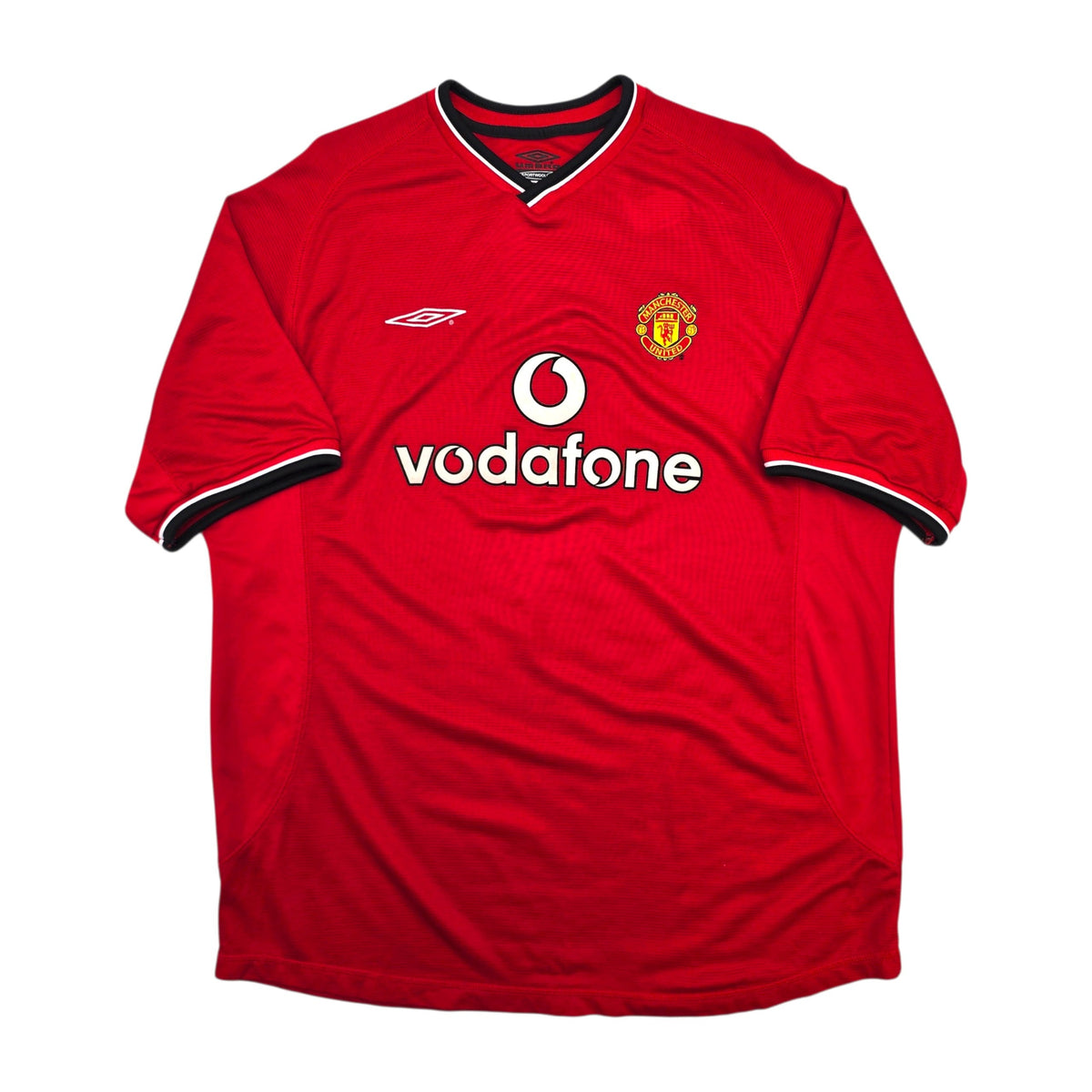 2000/02 Manchester United Home Football Shirt (2XL) Umbro #7 Beckham