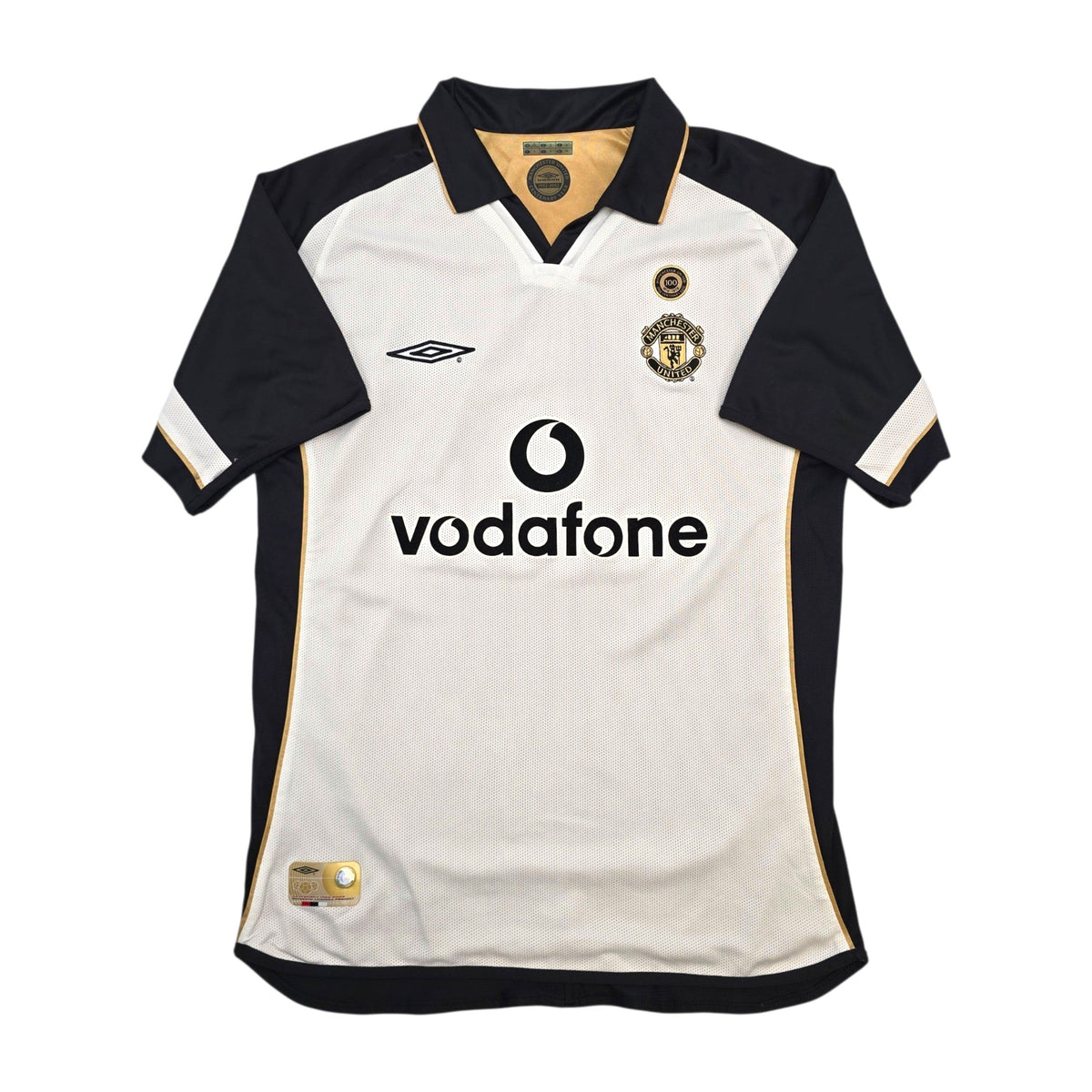 2001/02 Manchester United Away Football Shirt (M) Umbro (Centenary)