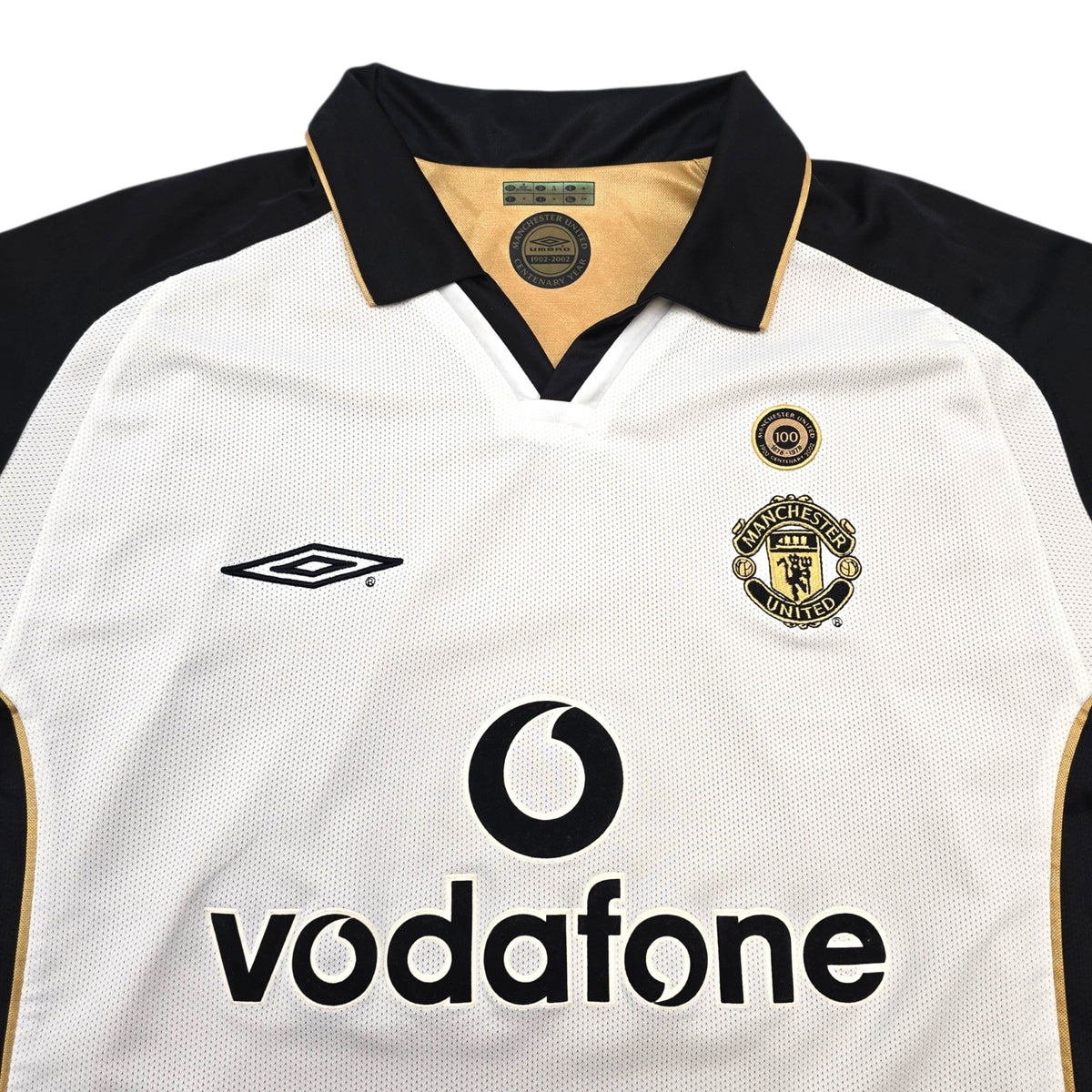 2001/02 Manchester United Away Football Shirt (M) Umbro (Centenary)