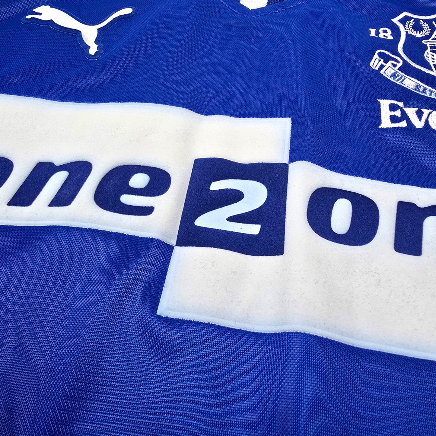 2000/02 Everton Home Football Shirt (M) Puma #10 Ferguson