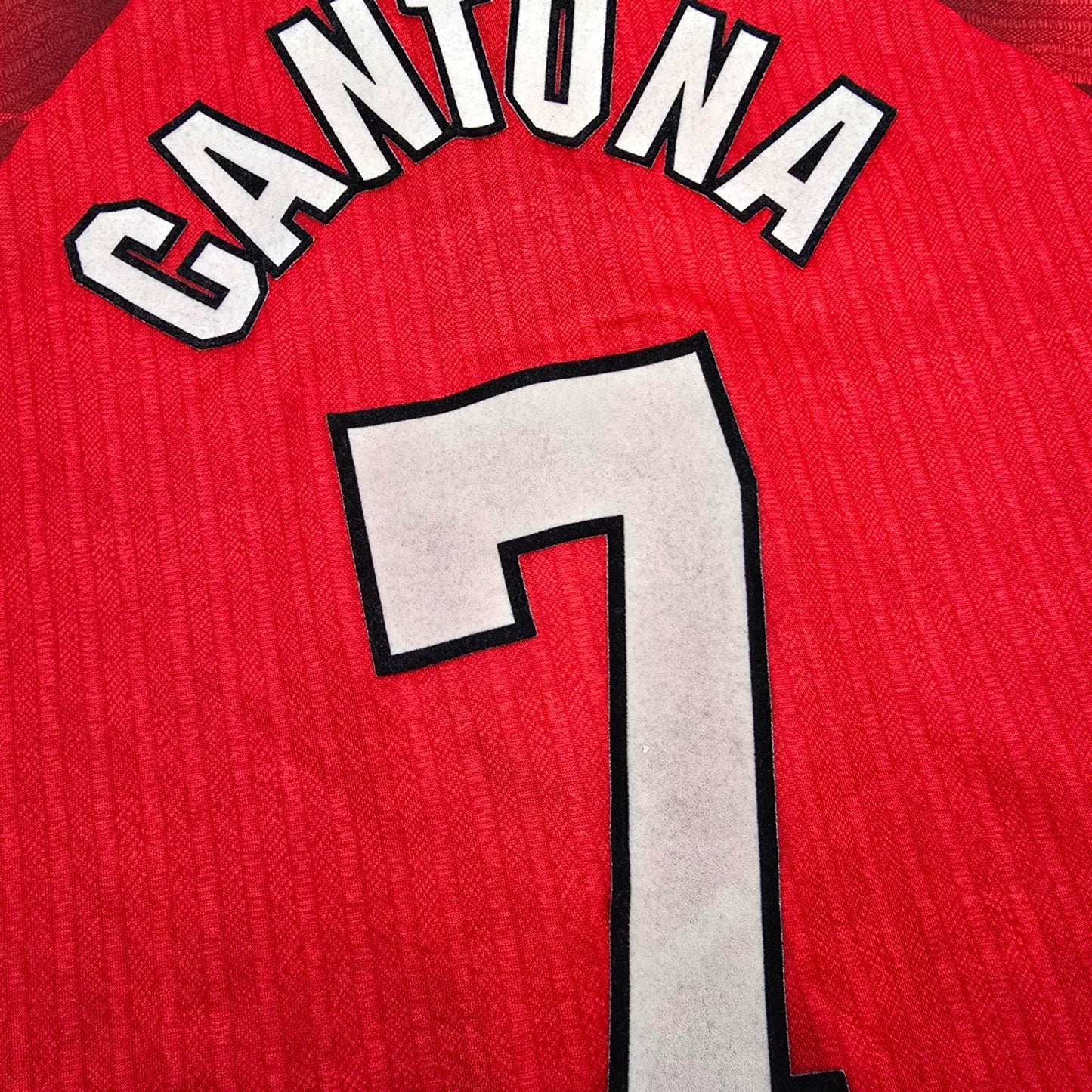 1996/98 Manchester United Home Football Shirt (M) Umbro #7 Cantona