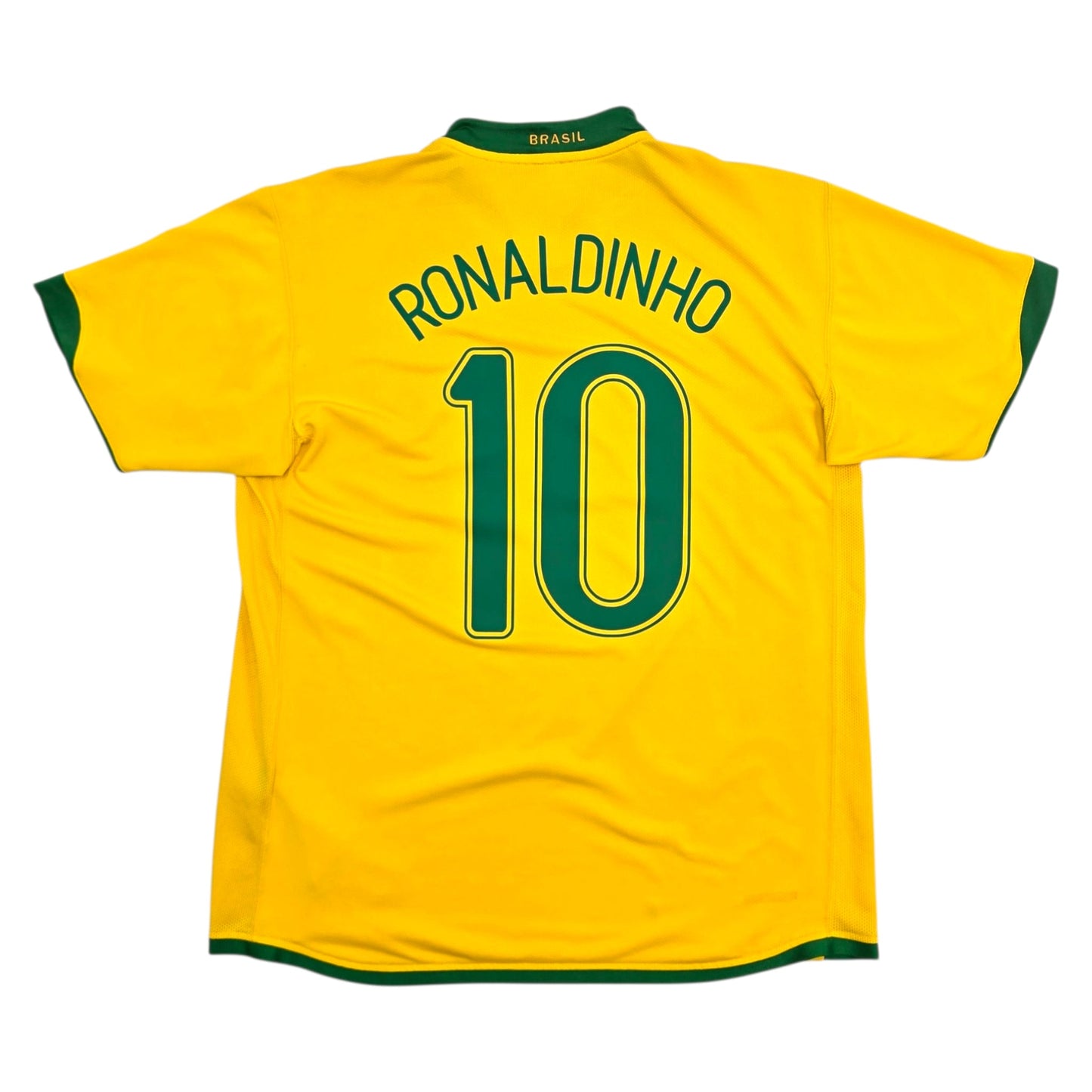 2006/08 Brazil Home Football Shirt (M) Nike #10 Ronaldinho