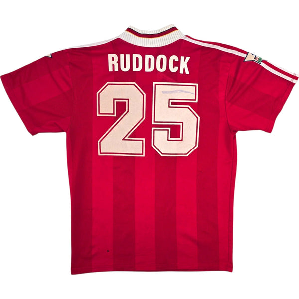 1995/96 Liverpool Home Football Shirt (L) Adidas #25 Ruddock