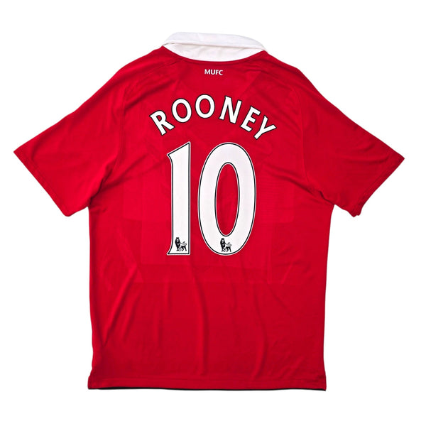2010/11 Manchester United Home Football Shirt (L) Nike #10 Rooney