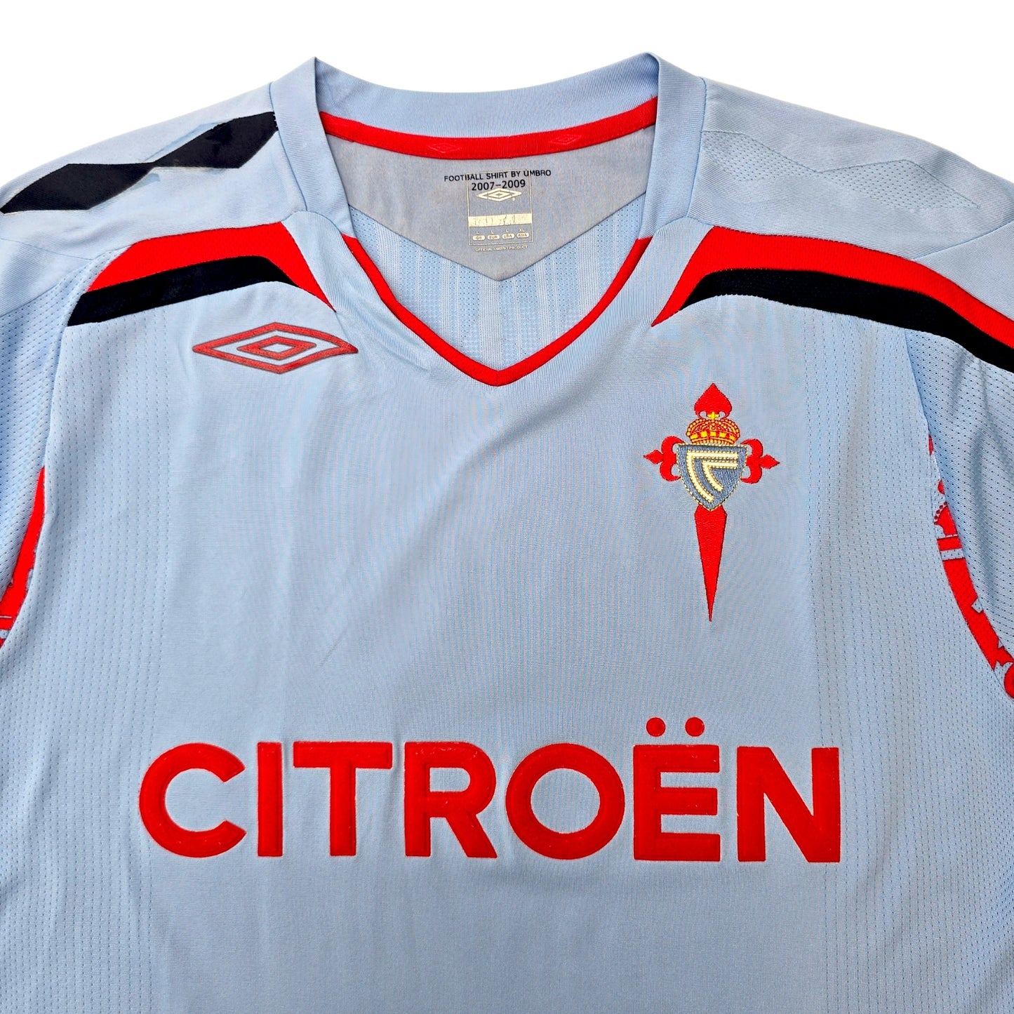 2007/08 Celta Vigo Home Football Shirt (L) Umbro #17 D.Costa