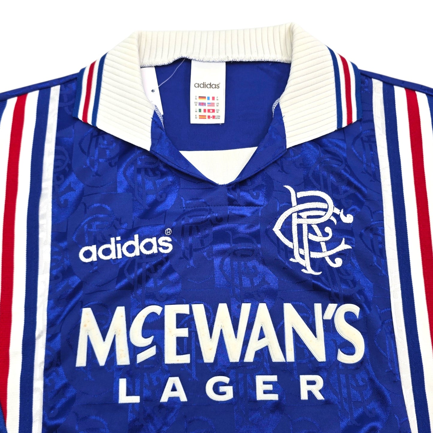 1996/97 Glasgow Rangers Home Football Shirt (M) Adidas