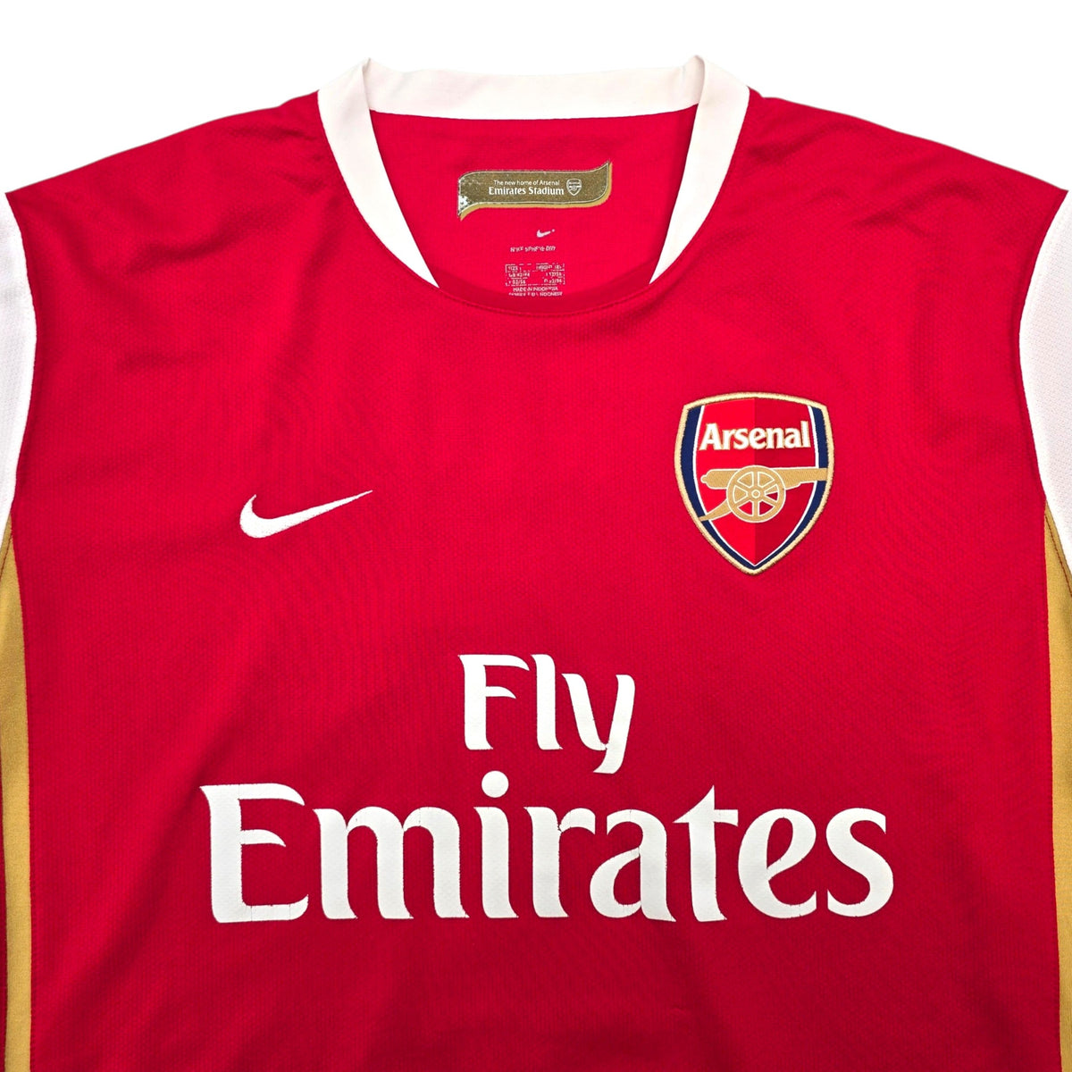 2006/08 Arsenal Home Football Shirt (L) Adidas #4 Fabregas