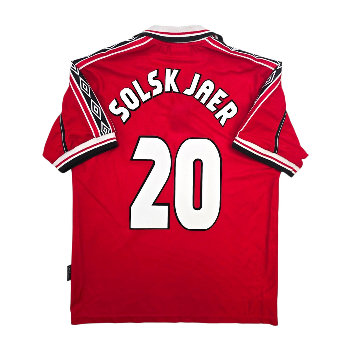 1998/00 Manchester United Home Football Shirt (M) Umbro #20 Solskjaer