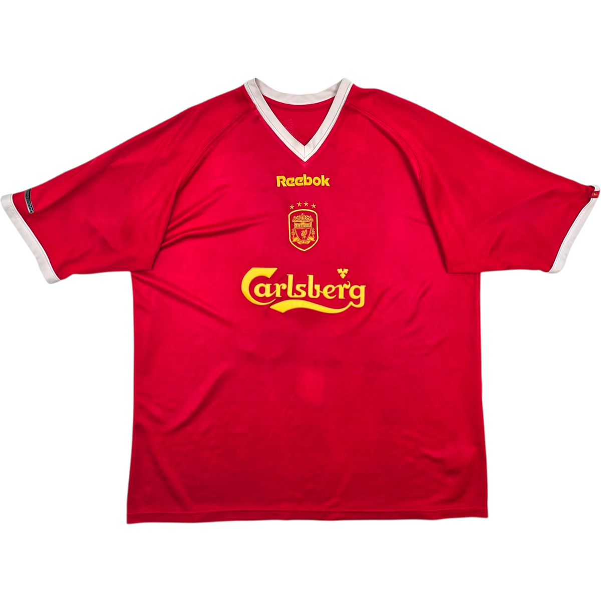 2001/03 Liverpool European Home Football Shirt (XL) Reebok #18 Riise