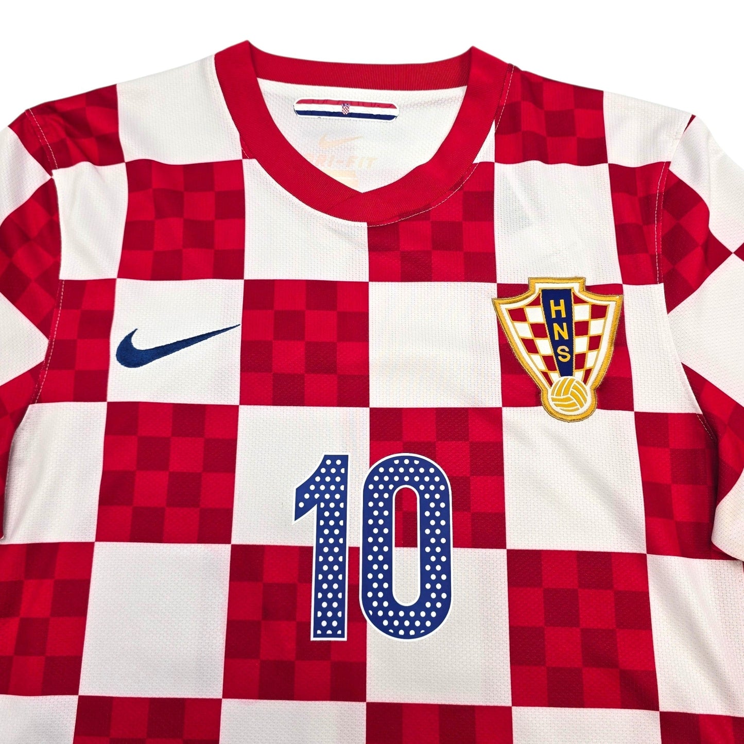 2010/12 Croatia Home Football Shirt (M) Nike #10 Modric