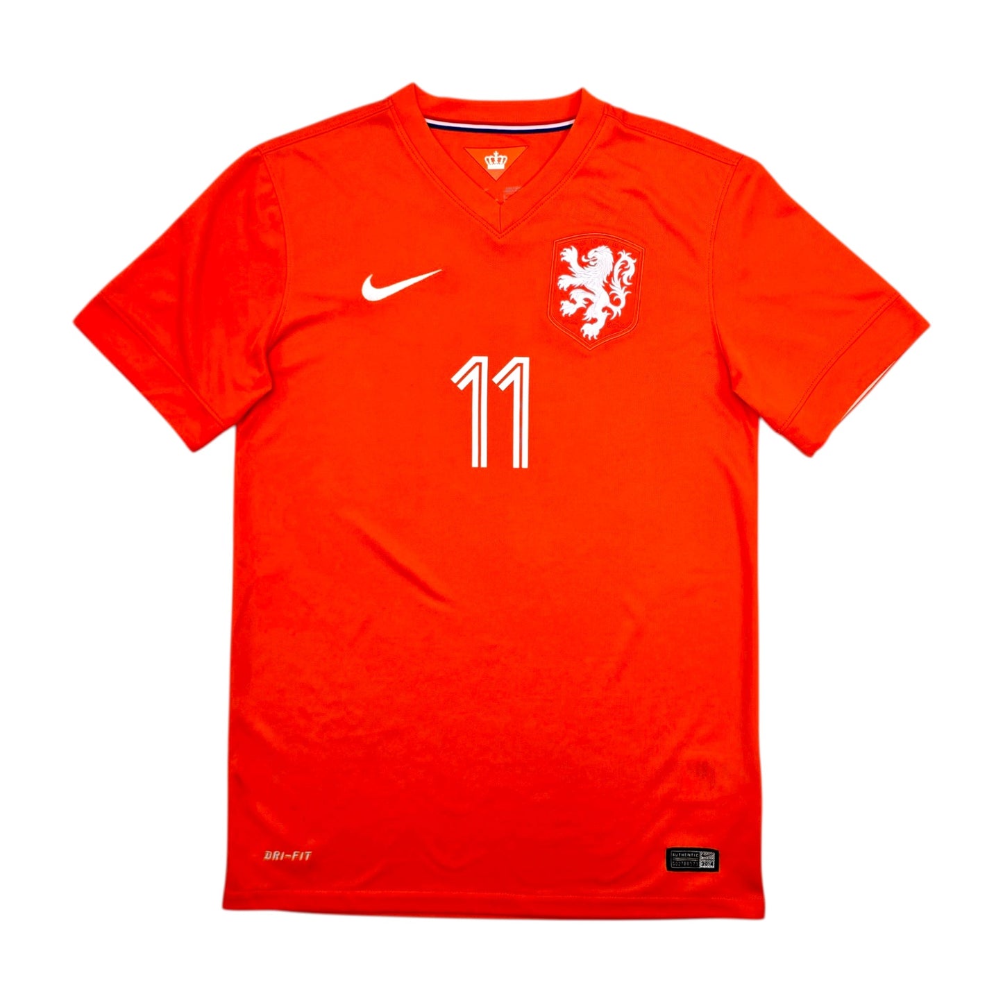 2014/15 Holland Home Football Shirt (S) Nike #11 Robben