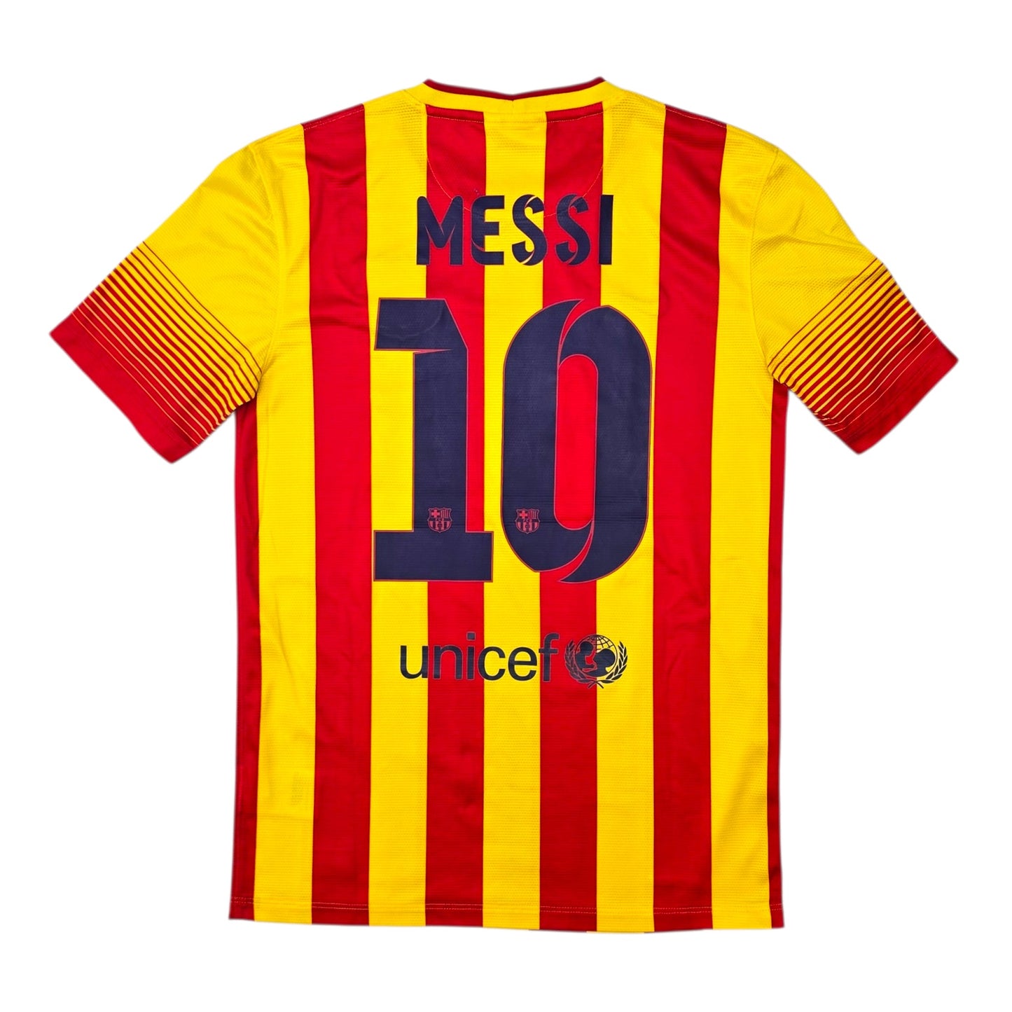2013/14 Barcelona Away Football Shirt (S) Nike #10 Messi