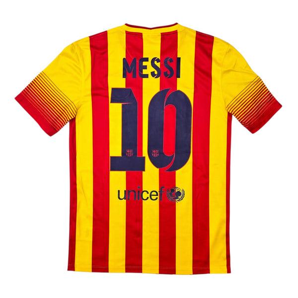 2013/14 Barcelona Away Football Shirt (S) Nike #10 Messi