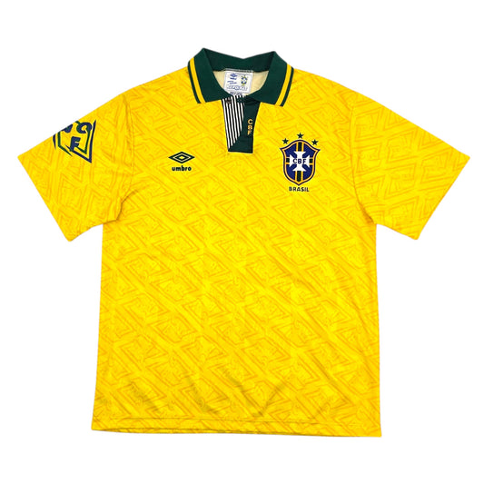 1991/93 Brazil Home Football Shirt (XL) Umbro