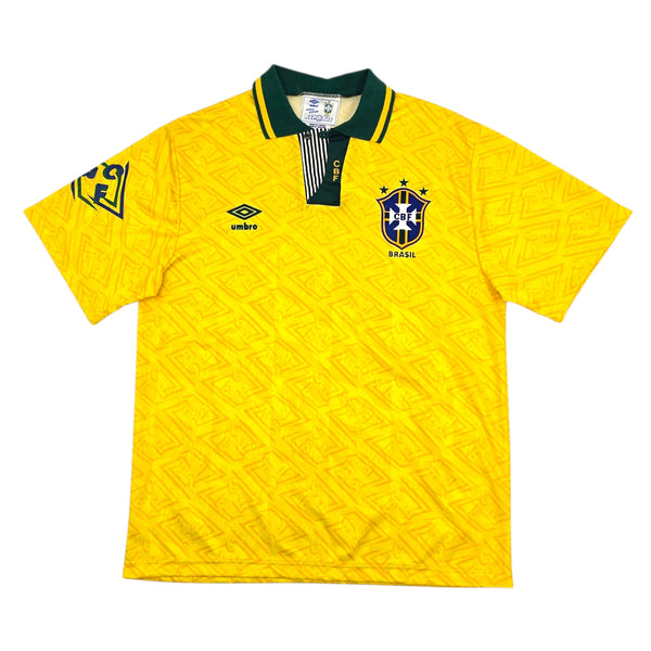 1991/93 Brazil Home Football Shirt (XL) Umbro