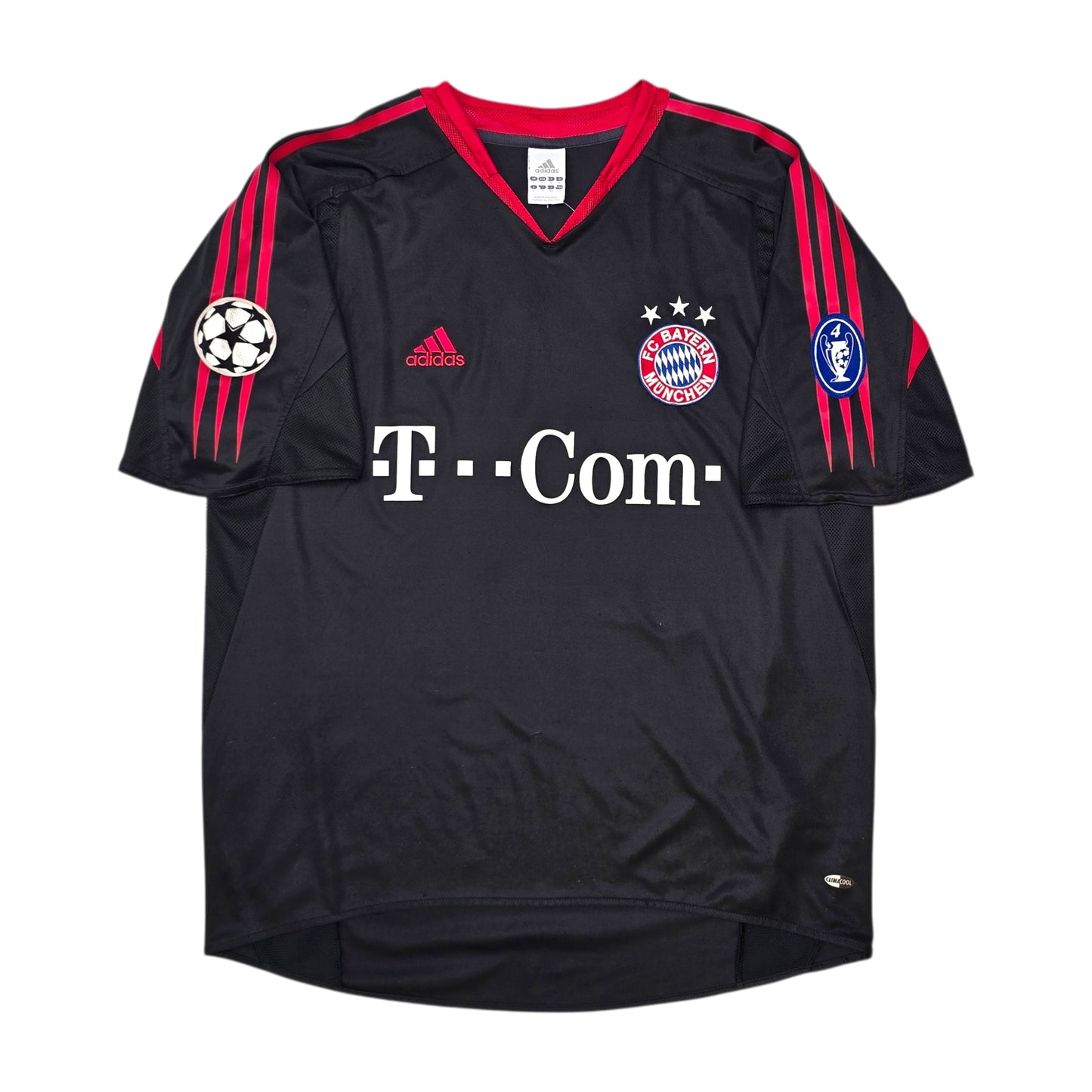 2004/05 Bayern Munich European Football Shirt (L) Adidas #3 Lucio