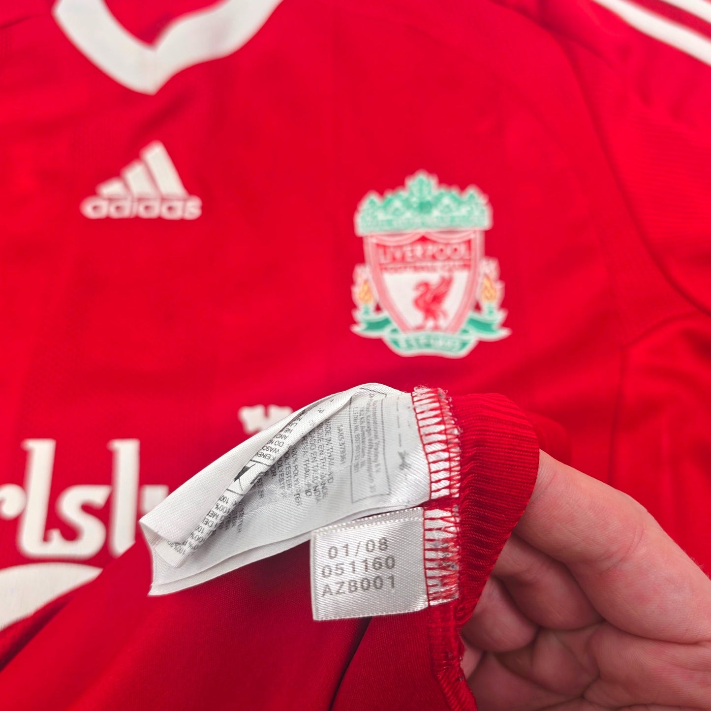 2008/10 Liverpool Home Football Shirt (L) Adidas #9 Torres