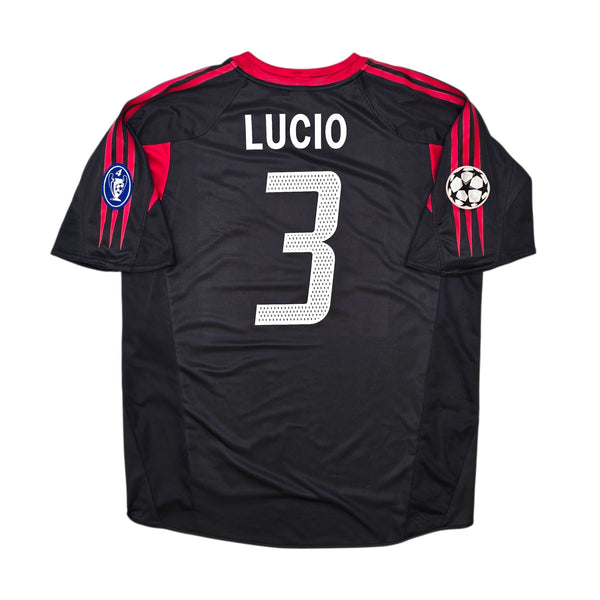 2004/05 Bayern Munich European Football Shirt (L) Adidas #3 Lucio