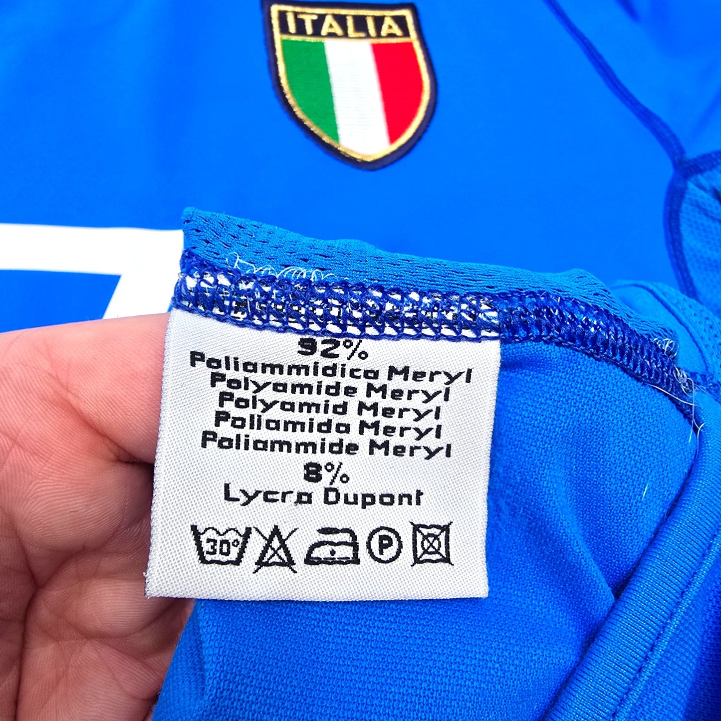 2002/04 Italy Home Football Shirt (2XL) Kappa #7 Del Piero