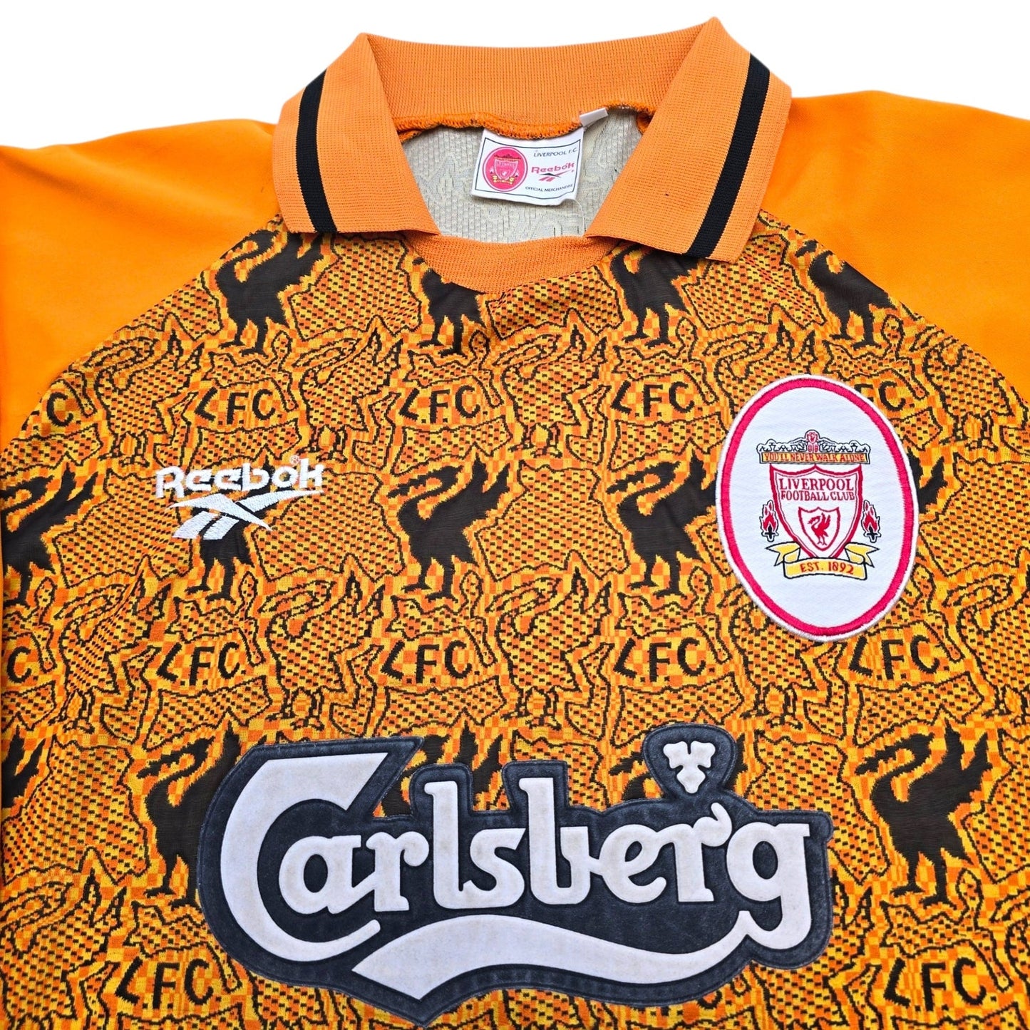 1996/97 Liverpool Goal Keeper Football Shirt (M) Reebok
