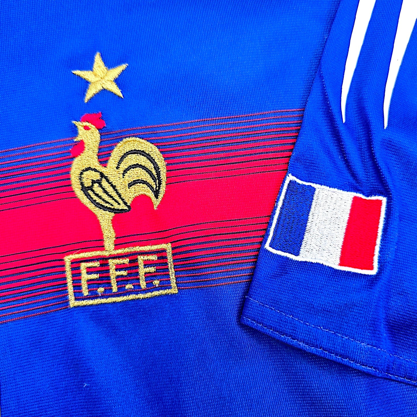 2004/06 France Home Football Shirt (L) Adidas #10 Zidane