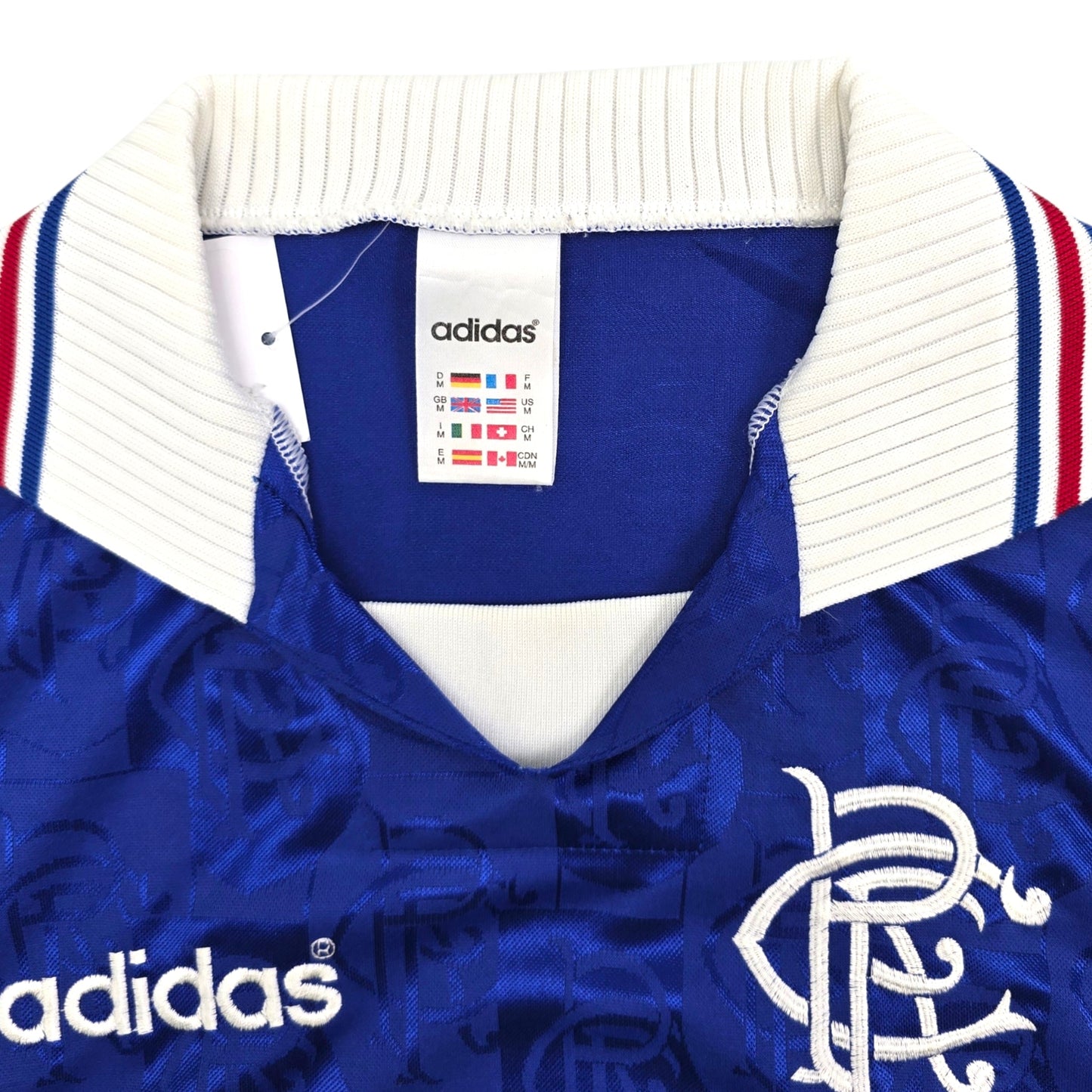 1996/97 Glasgow Rangers Home Football Shirt (M) Adidas