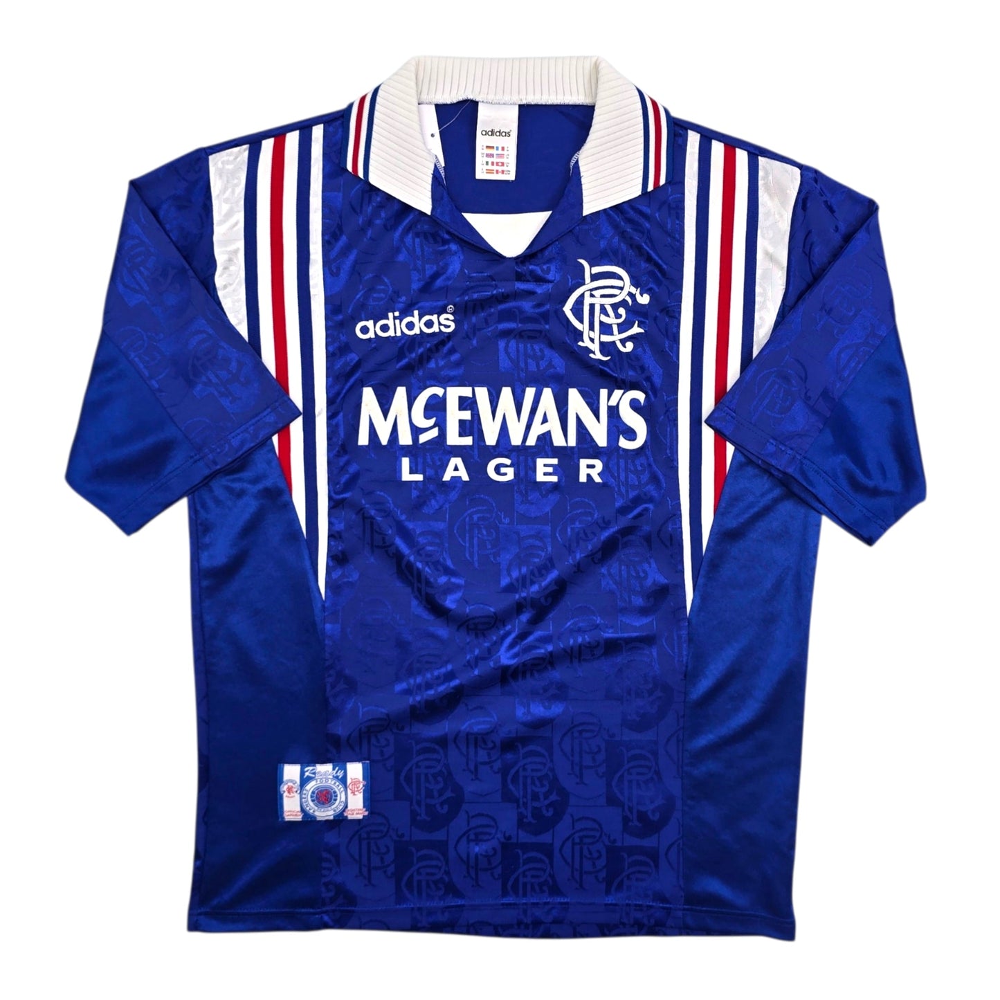 1996/97 Glasgow Rangers Home Football Shirt (M) Adidas