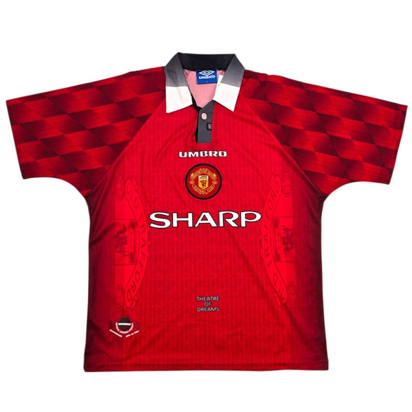1996/98 Manchester United Home Football Shirt (L) Umbro