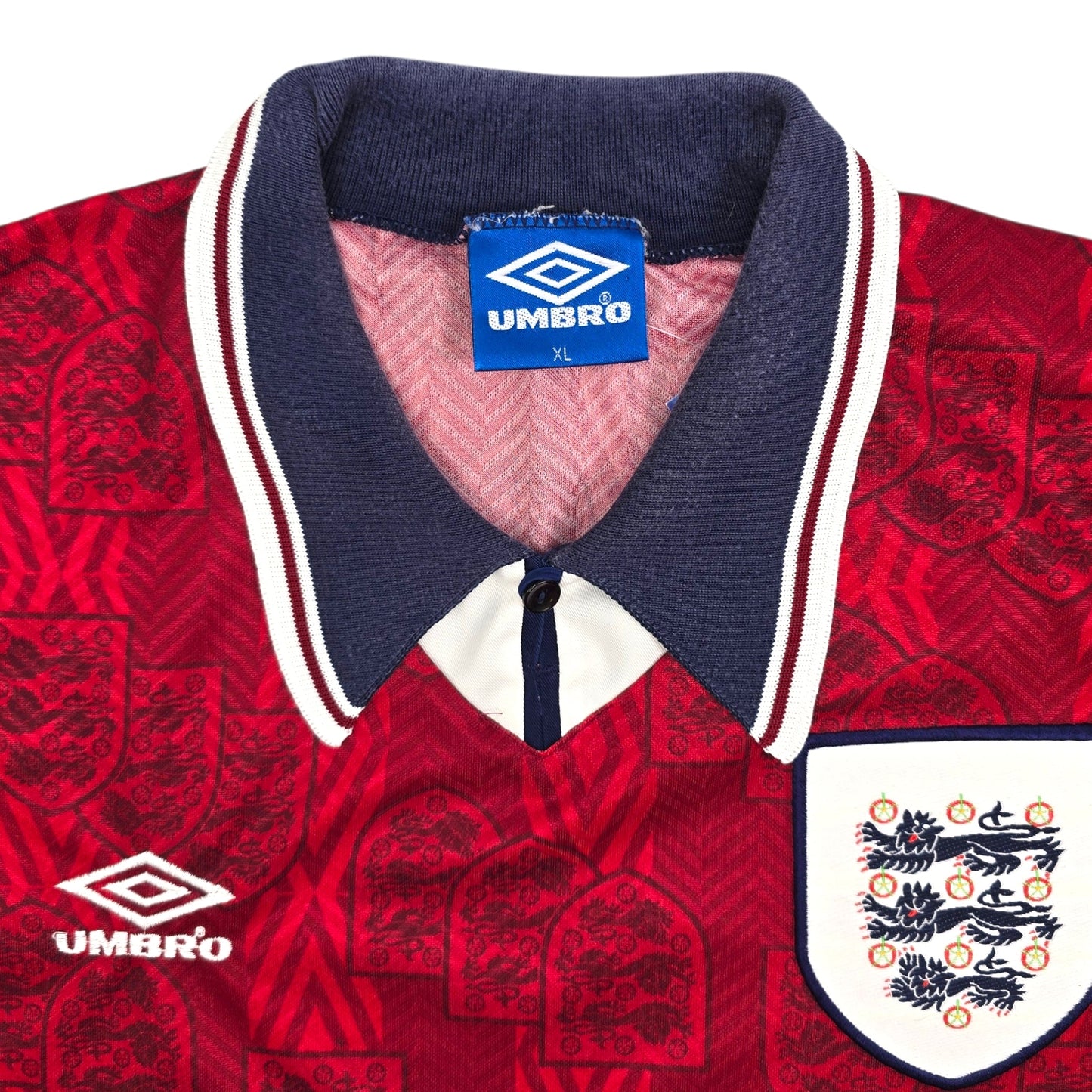 1994/95 England Away Football Shirt (XL) Umbro