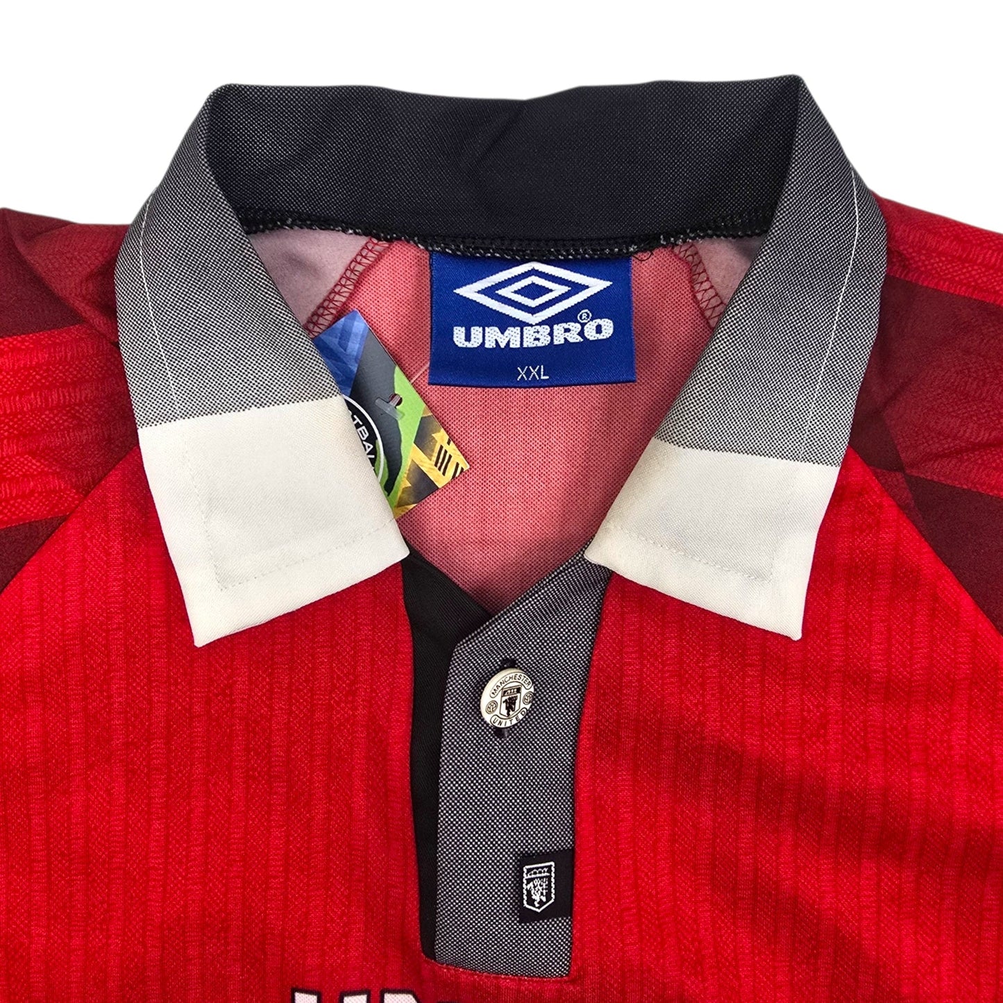 1996/98 Manchester United Home Football Shirt (2XL) Umbro #7 Cantona