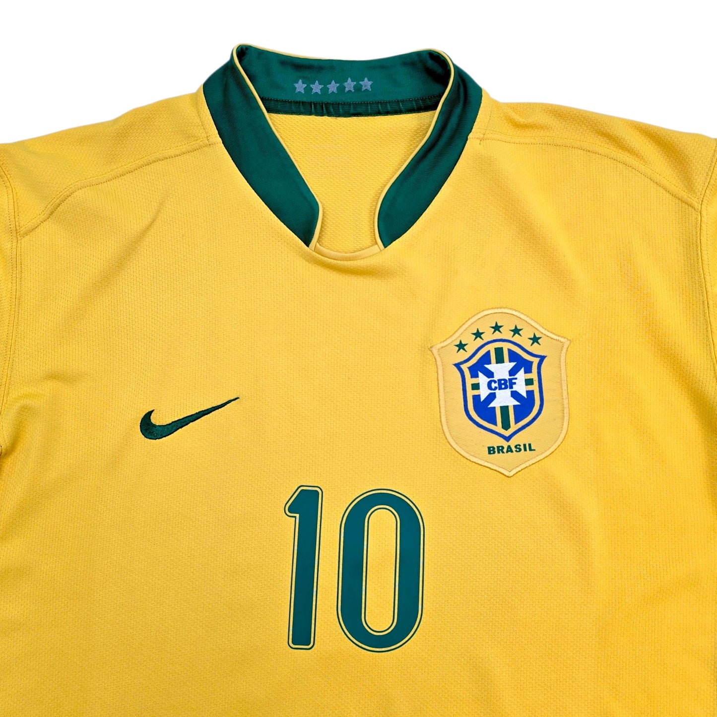 2006/08 Brazil Home Football Shirt (M) Nike #10 Ronaldinho