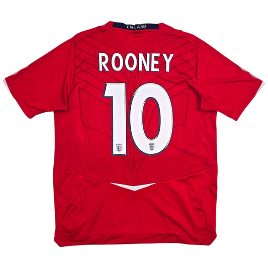 2008/10 England Away Football Shirt (L) Umbro #10 Rooney