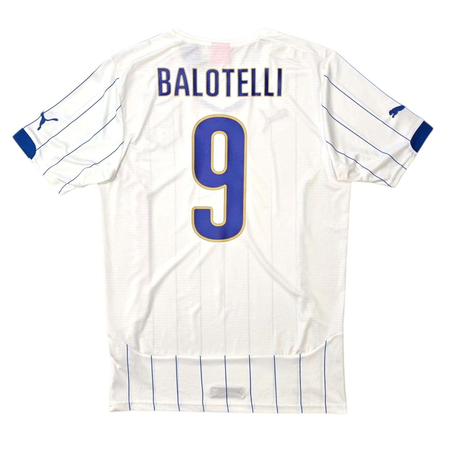 2014/15 Italy Away Football Shirt (M) Puma #9 Balotelli