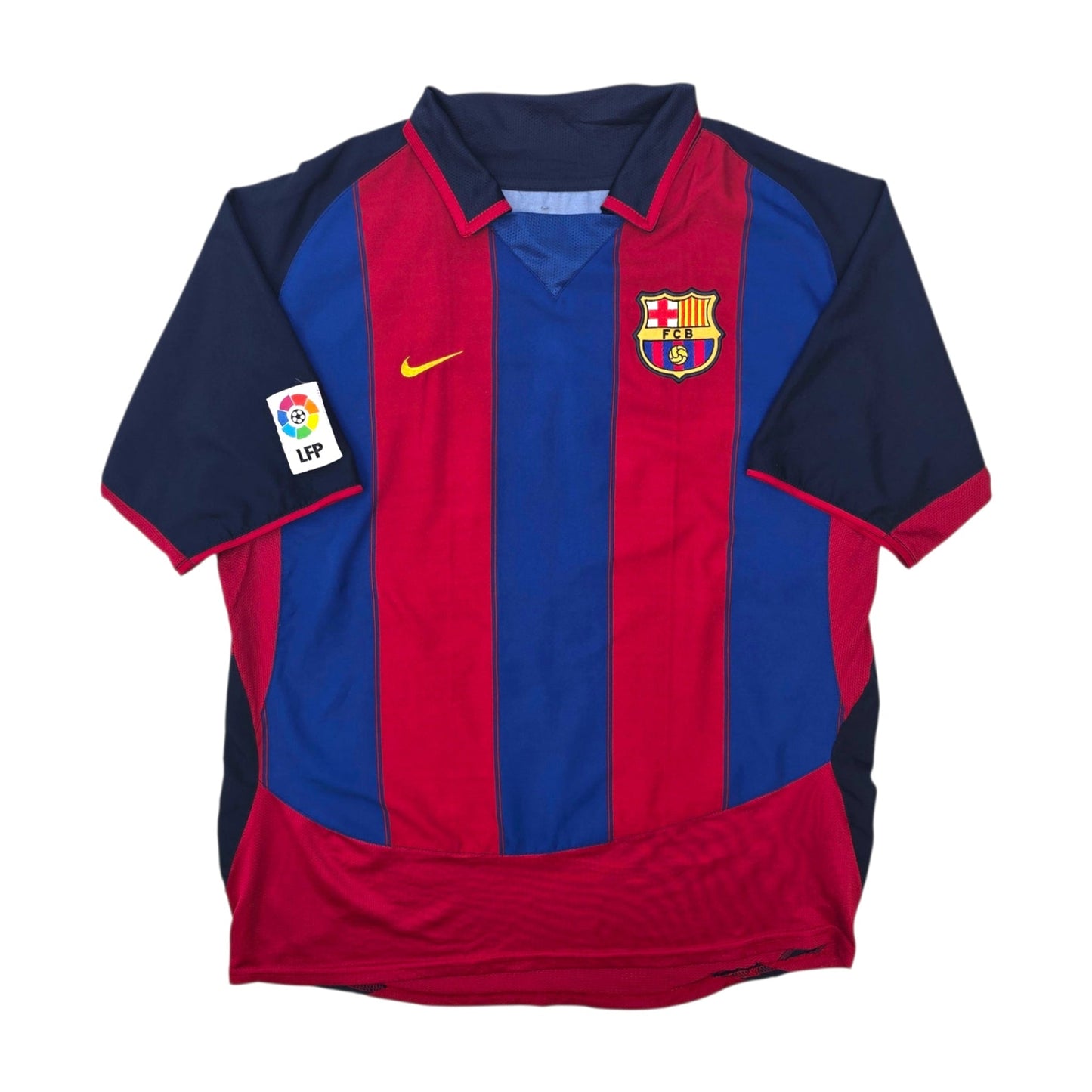 2003/04 Barcelona Home Football Shirt (L) Nike #10 Ronaldinho
