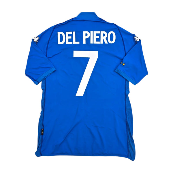 2002/04 Italy Home Football Shirt (2XL) Kappa #7 Del Piero