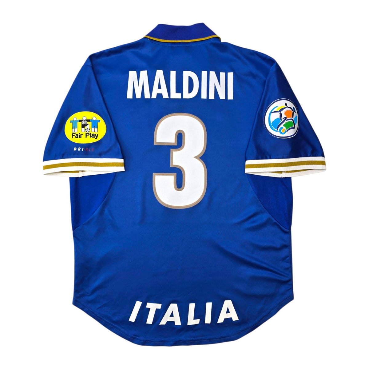 1996/97 Italy Home Football Shirt (L) Nike #3 Maldini