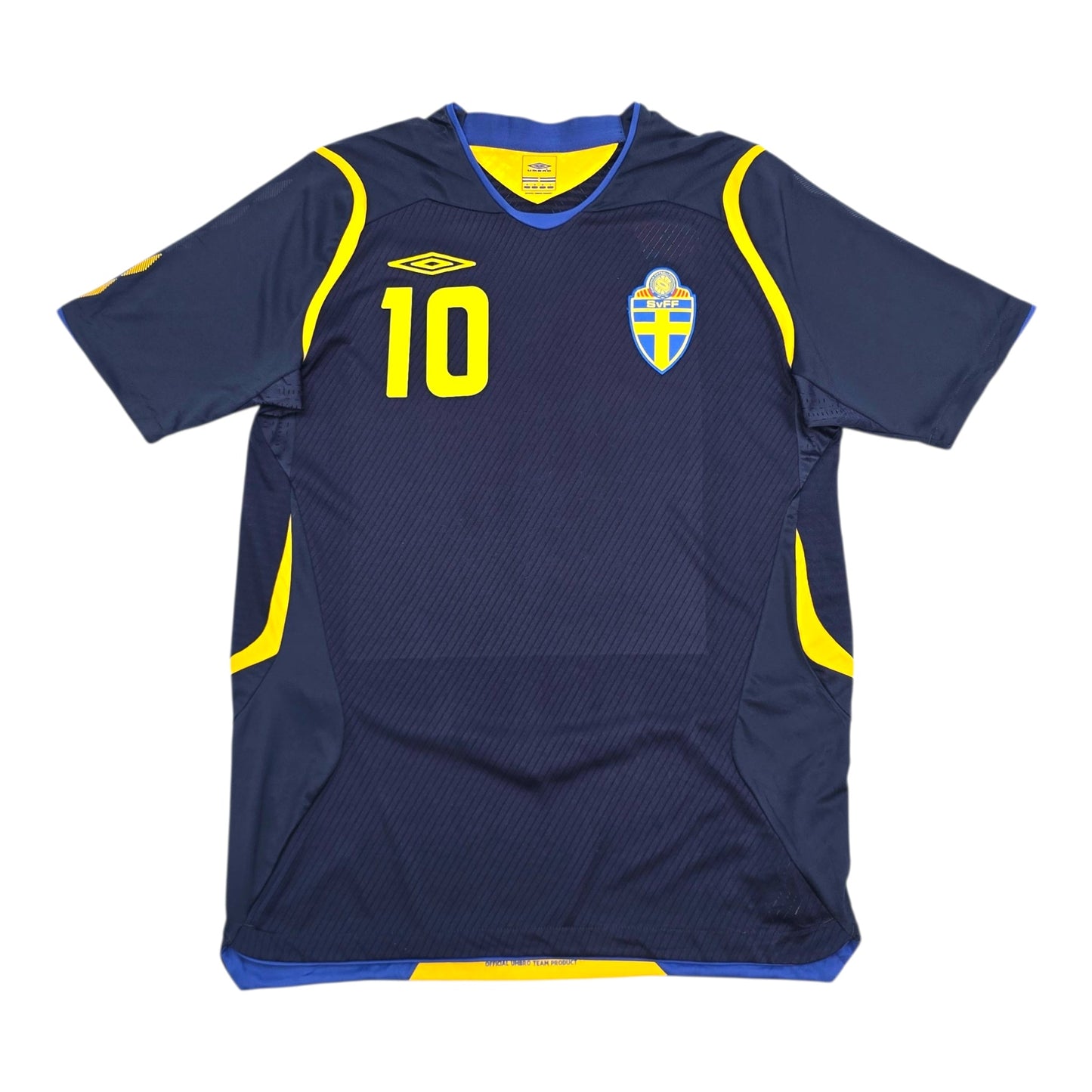 2008/09 Sweden Away Football Shirt (M) Umbro #10 Ibrahimovic