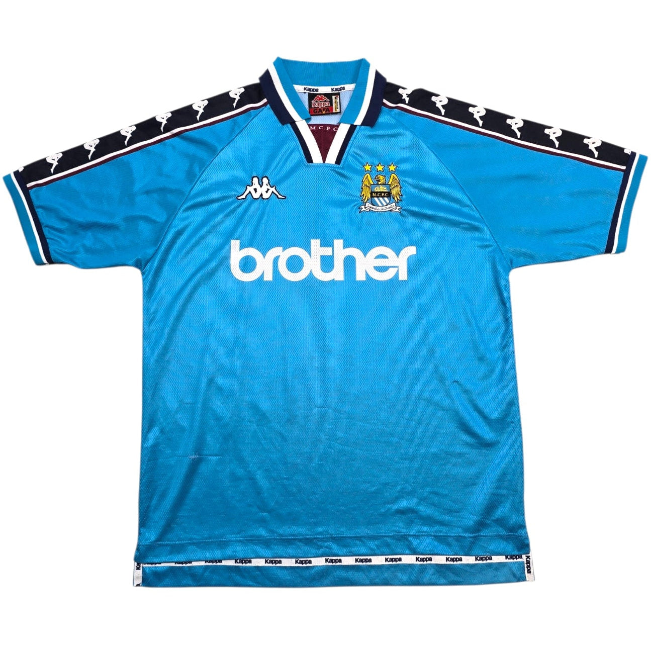 1997/99 Manchester City Home Football Shirt (L) Kappa