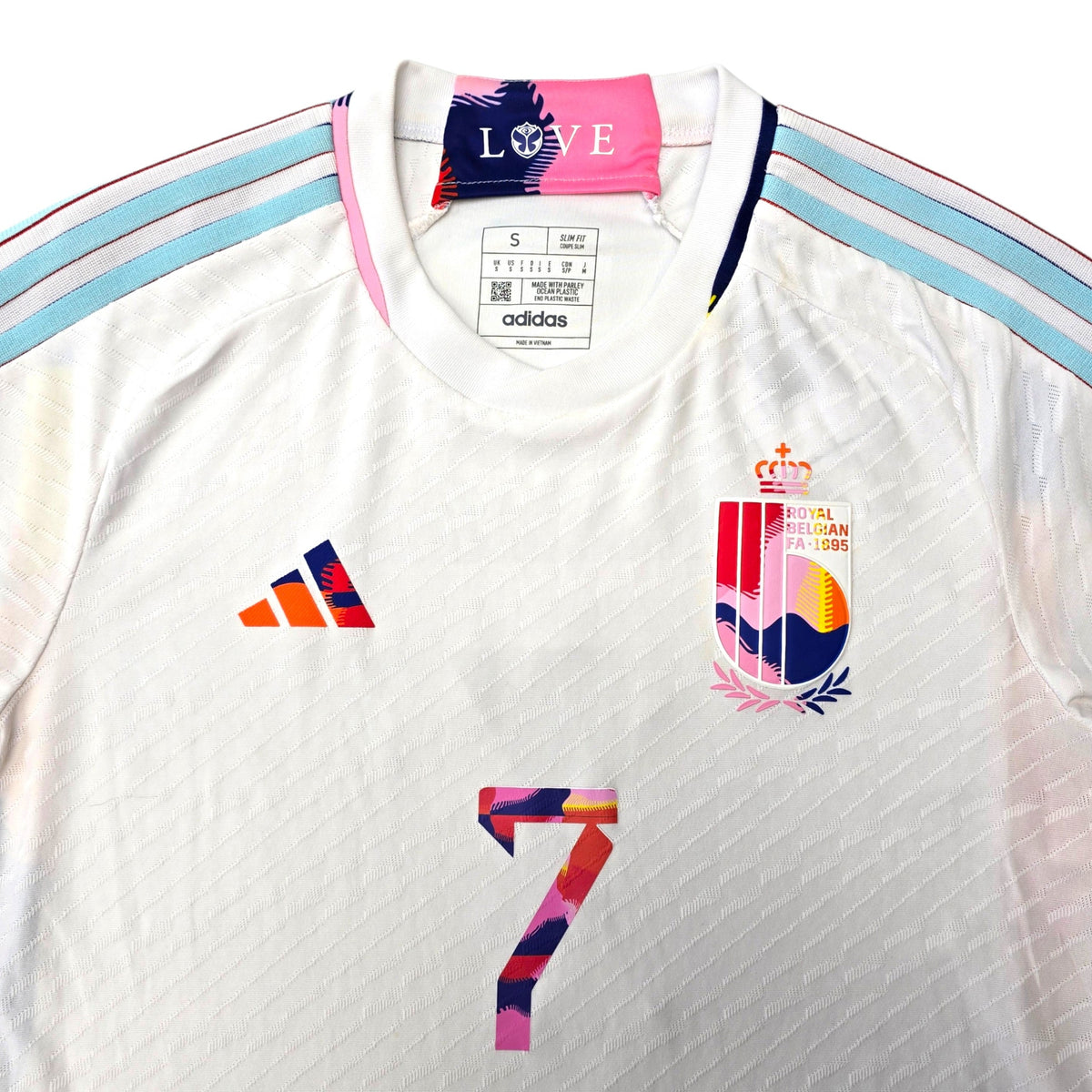 2022/23 Belgium Away Football Shirt (S) Adidas #7 De Bruyne (Player Version)